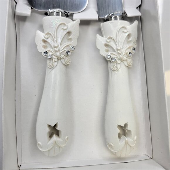 WEDDING Knife and Spatula Butterfly Theme NEW - Picture 5 of 5